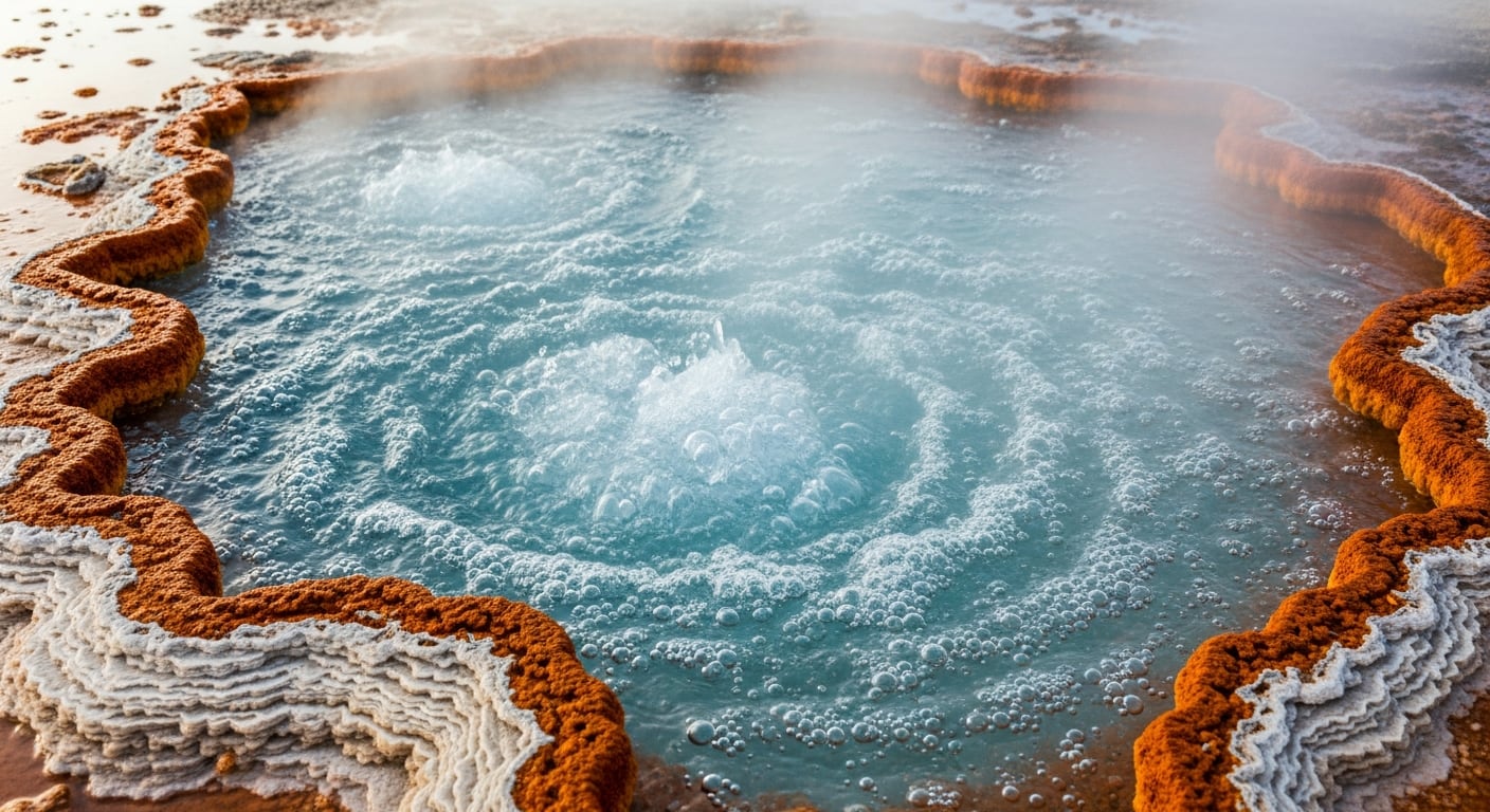 El Servicio Geológico de Estados Unidos registró cuarenta erupciones del Echinus Geyser entre el 7 y el 24 de febrero de 2026. (Imagen Ilustrativa Infobae)