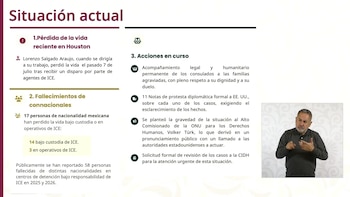 La SRE sostiene que los consulados brindan apoyo jurídico y atención humanitaria a los familiares, mientras mantiene gestiones ante instancias internacionales y solicita la revisión de expedientes en la CIDH