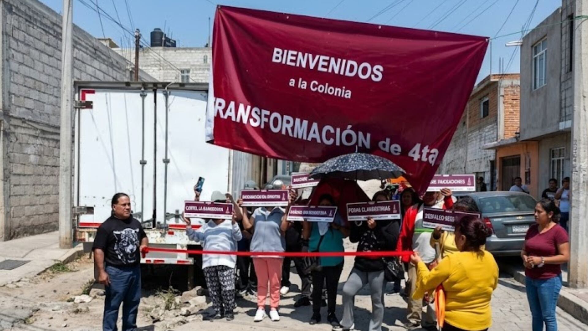 Habitantes de Tultitlán cambian simbólicamente el nombre de su colonia para exigir atención de autoridades. Crédito: Captura de Pantalla