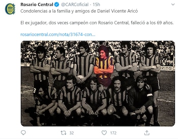 La publicación de Rosario Central