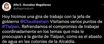 La alcaldesa de Tlalpan informó