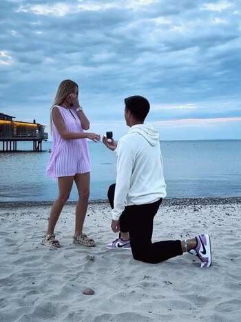 La propuesta de matrimonio que le realizó Federico Coria a su novia Florencia Gómes