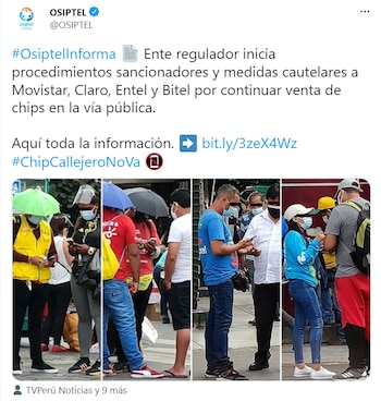 Osiptel informó del hecho a