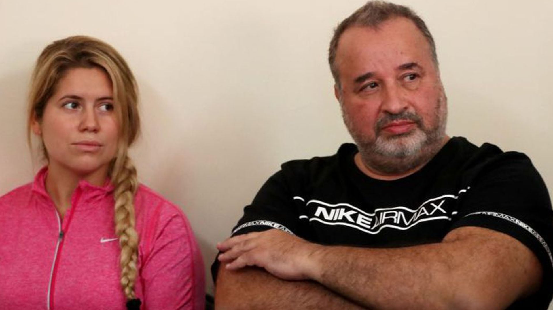 Marcelo Balcedo junto a su esposa, Paola Feige, en una audiencia judicial en Uruguay en 2018 / Foto EFE / Federico Anfitti