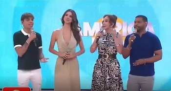 Suheyn Cipriani quedó sorprendida por respuesta de Janet Barboza al promocionar su podcast EN VIVO. Captura: América Hoy.