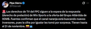 Derechos de televisión del fútbol colombiano