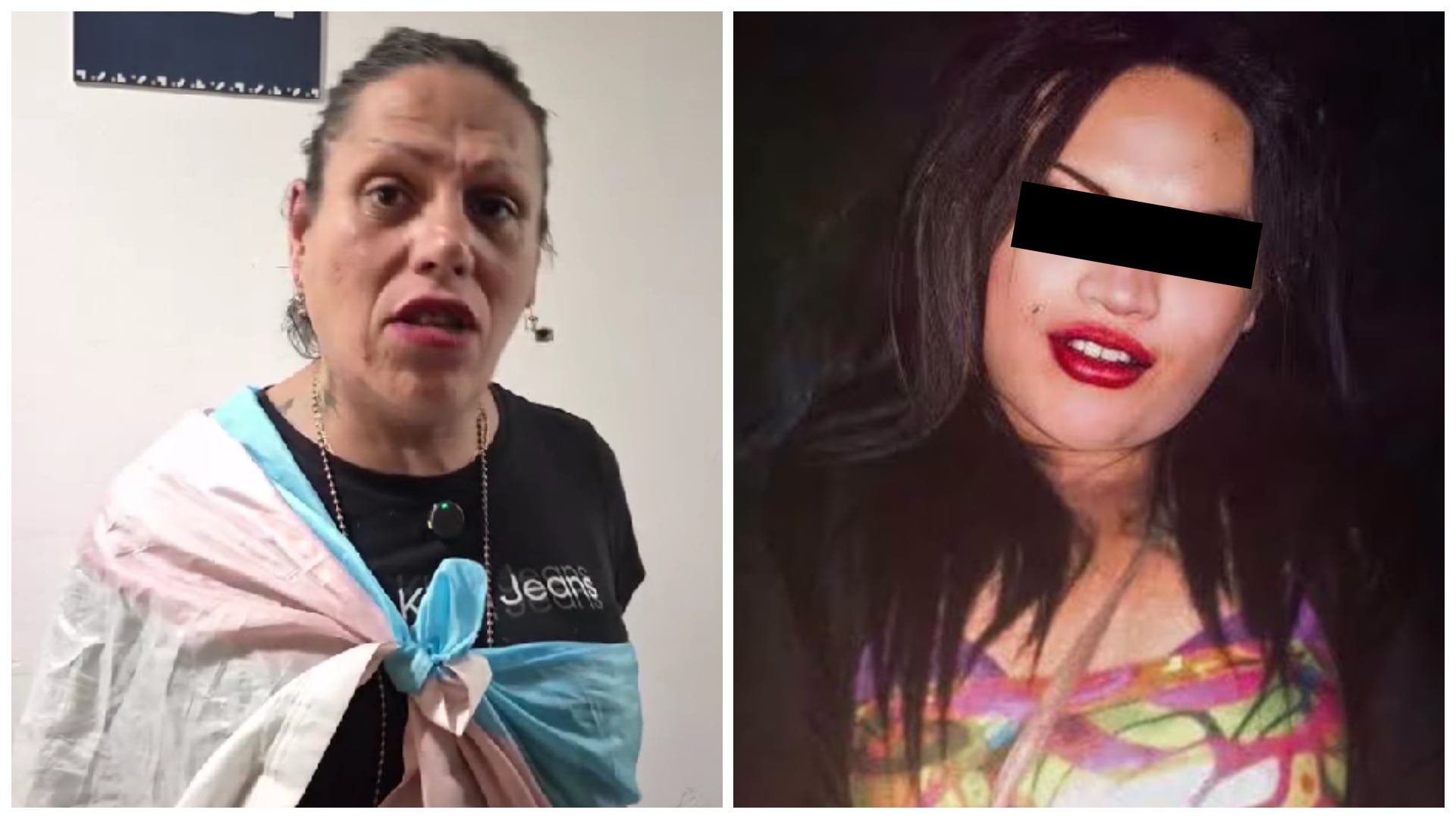 Kenya Cuevas (izquierda) exigió justicia por el transfeminicidio de Paola Buenrostro (derecha), asesinada en 2016. Crédito: Redes Sociales