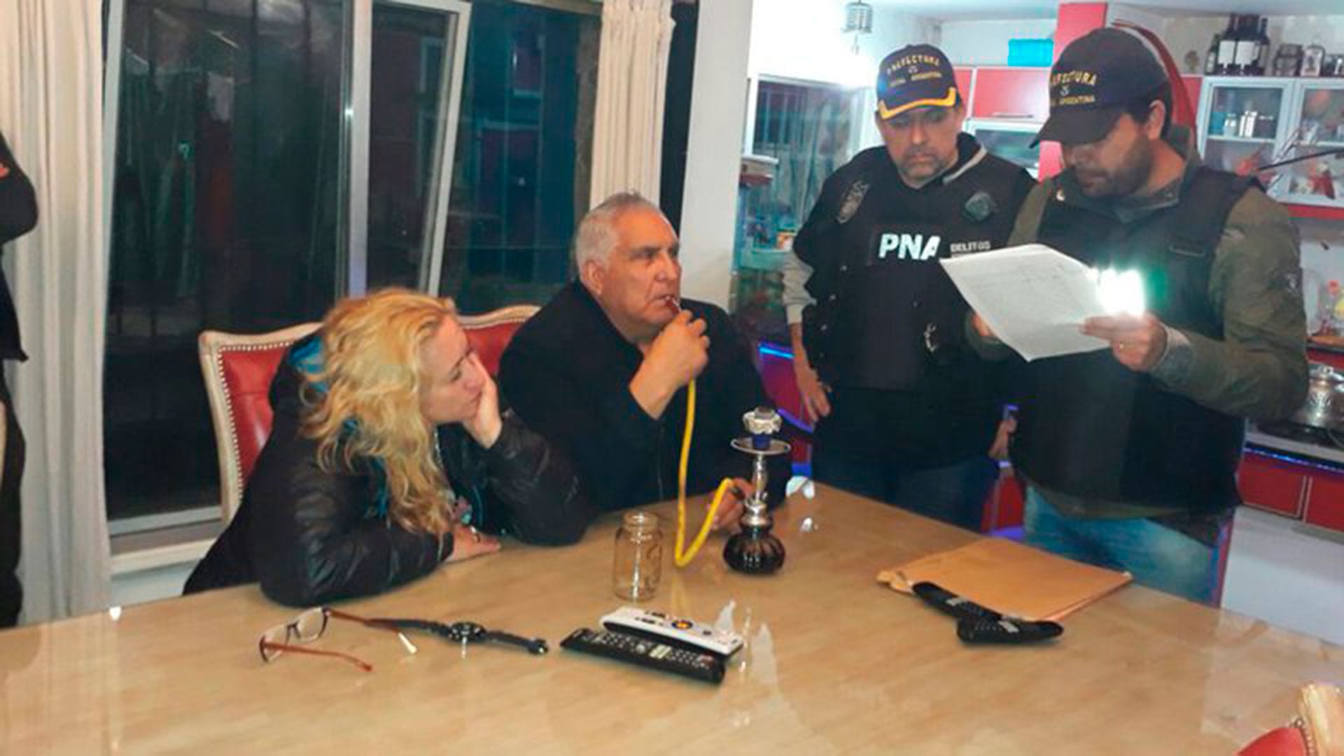 Medina al momento de su detención