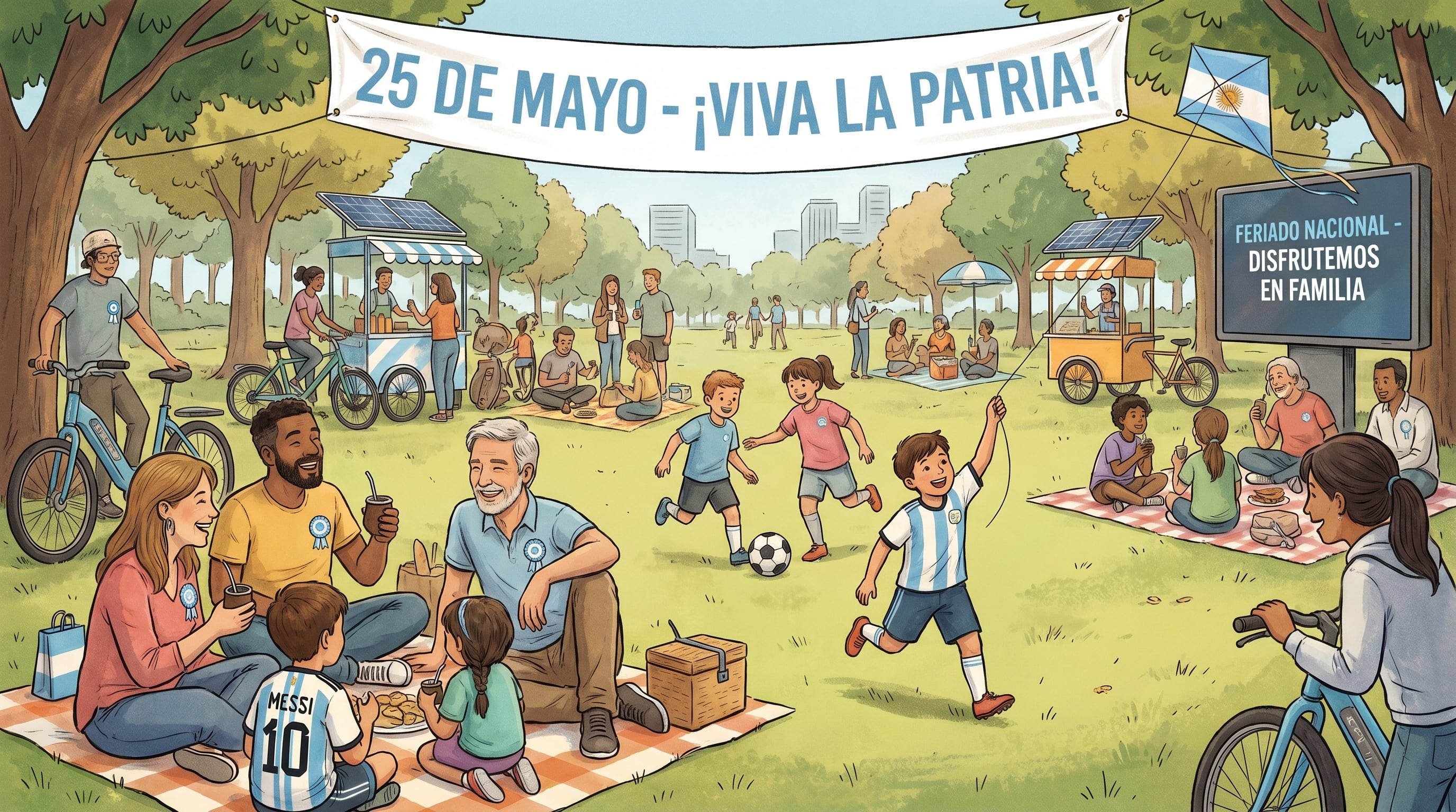 La Ley de Contrato de Trabajo establece pago doble para quienes trabajen el 25 de mayo, mientras los demás reciben su salario habitual pleno - (Imagen Ilustrativa Infobae)