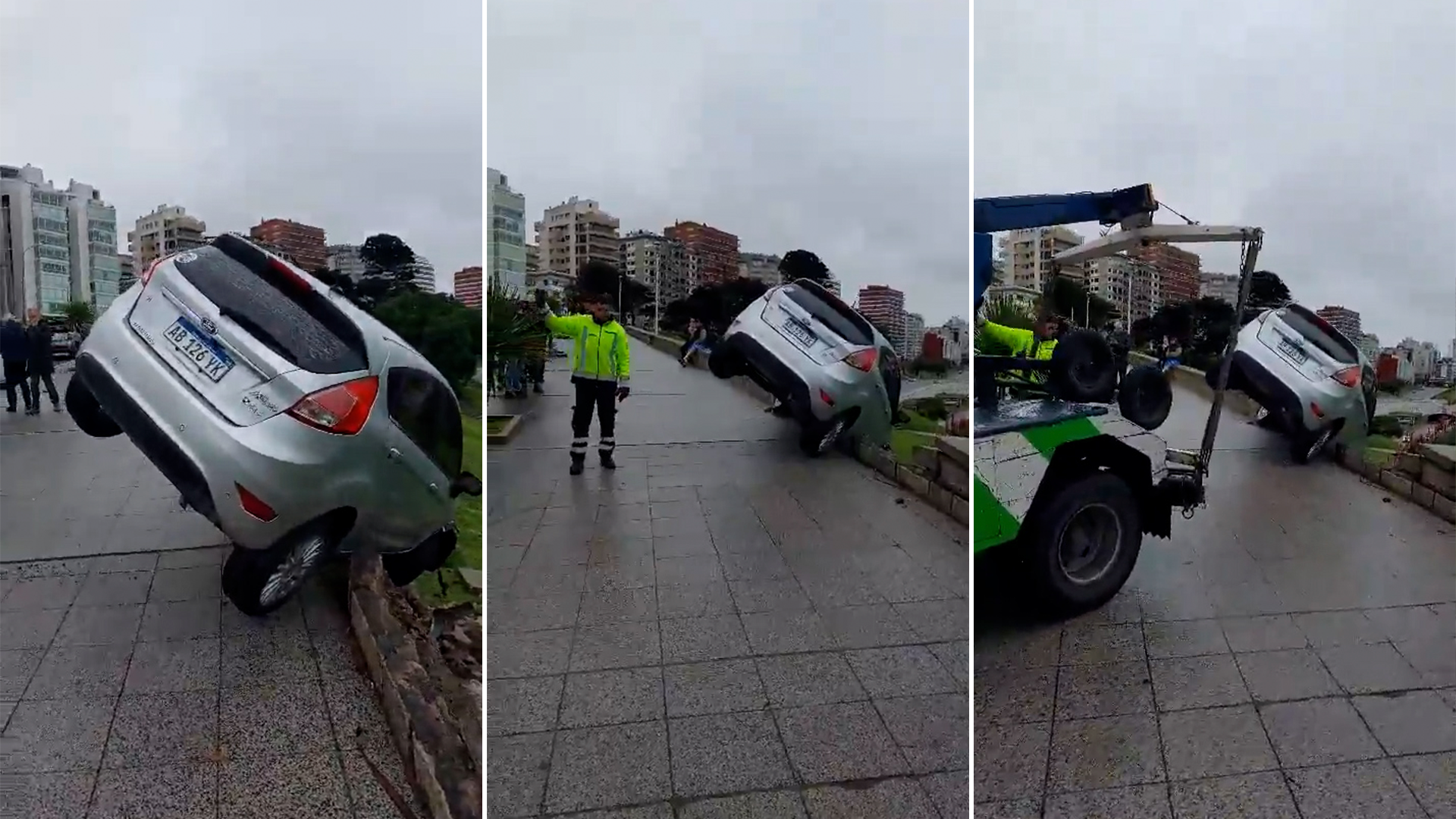 La conductora del Ford Fiesta tiene 23 años y regresaba de la facultad cuando ocurrió el hecho