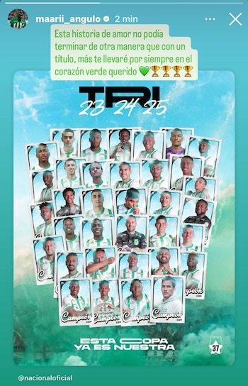 El mensaje que compartió Hinestroza