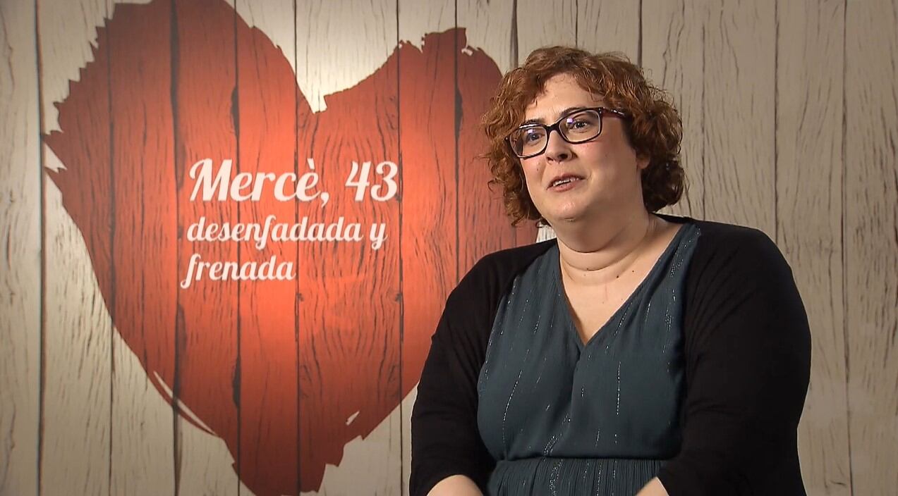 Mercè en su cita de First Dates. (Cuatro)