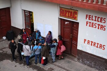 People rest before heading to