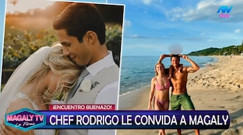 Chef Rodrigo Fernandini sorprende al reconocer a su esposa como clave de su éxito. Captura: Magaly TV La Firme.