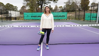 Entrevista con Nadja Manjón, extenista y escritora del libro 'Los que no llegaron'. (Alejandro Higuera López / Infobae)