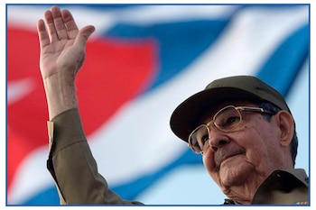 Imágenes históricas de Raúl Castro, hermano de Fidel Castro, quienes gobernaron Cuba desde la década de 1950