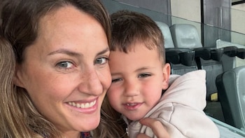 Mica Viciconte se sumó al divertido desafío Spiderman con Luca: “Supermamá aunque mi hijo pese como un villano”