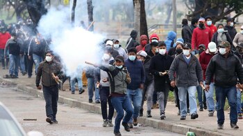 Una de las manifestaciones en