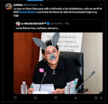 La postura de la ministra