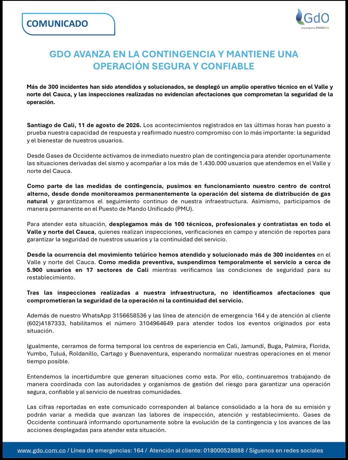 La presidenta de Naturgas, Luz Stella Murgas, informó sobre el estado del servicio de gas en el Valle y en Cauca - crédito @luzstellamurgas/X