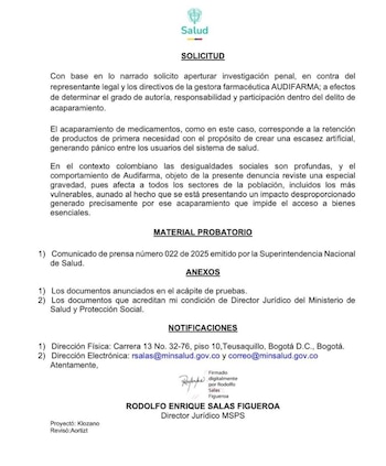 Los entes presentaron una denuncia