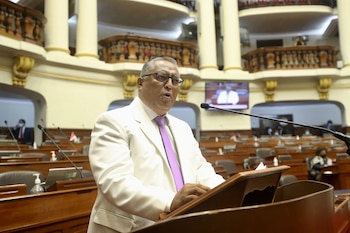 Hernán Condori en el Congreso