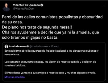 Fox pidió ayuda a los