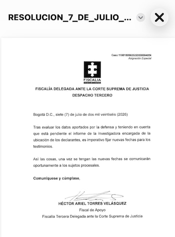 Debido a que se requiere de un informe de una investigadora, se aplazaron las audiencias en las que se escucharían los testimonios de declarantes en el caso del expresidente Álvaro Uribe Vélez - crédito @AlvaroUribeVel/X