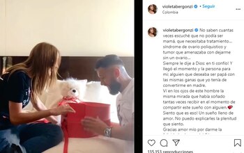 Post en Instagram de Violeta