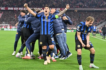 Los jugadores del Inter de