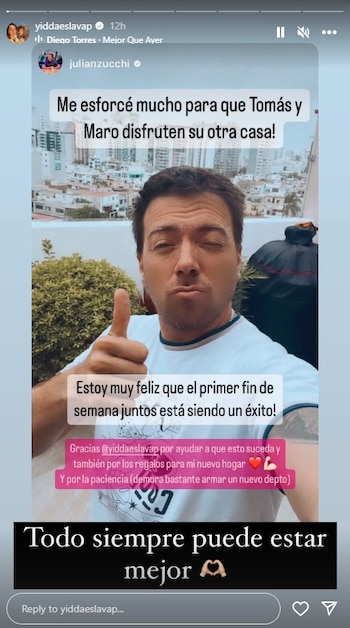 Julián Zucchi agradece a Yiddá