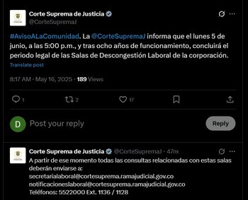 La Corte Suprema de Justicia