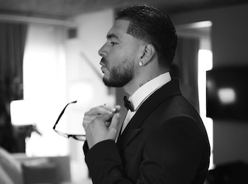 El artista no pasó desapercibido,