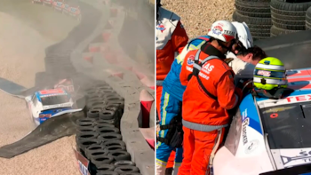 El brutal accidente del argentino