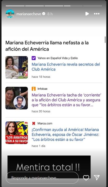 Mariana Echeverría desmiente acusaciones contra