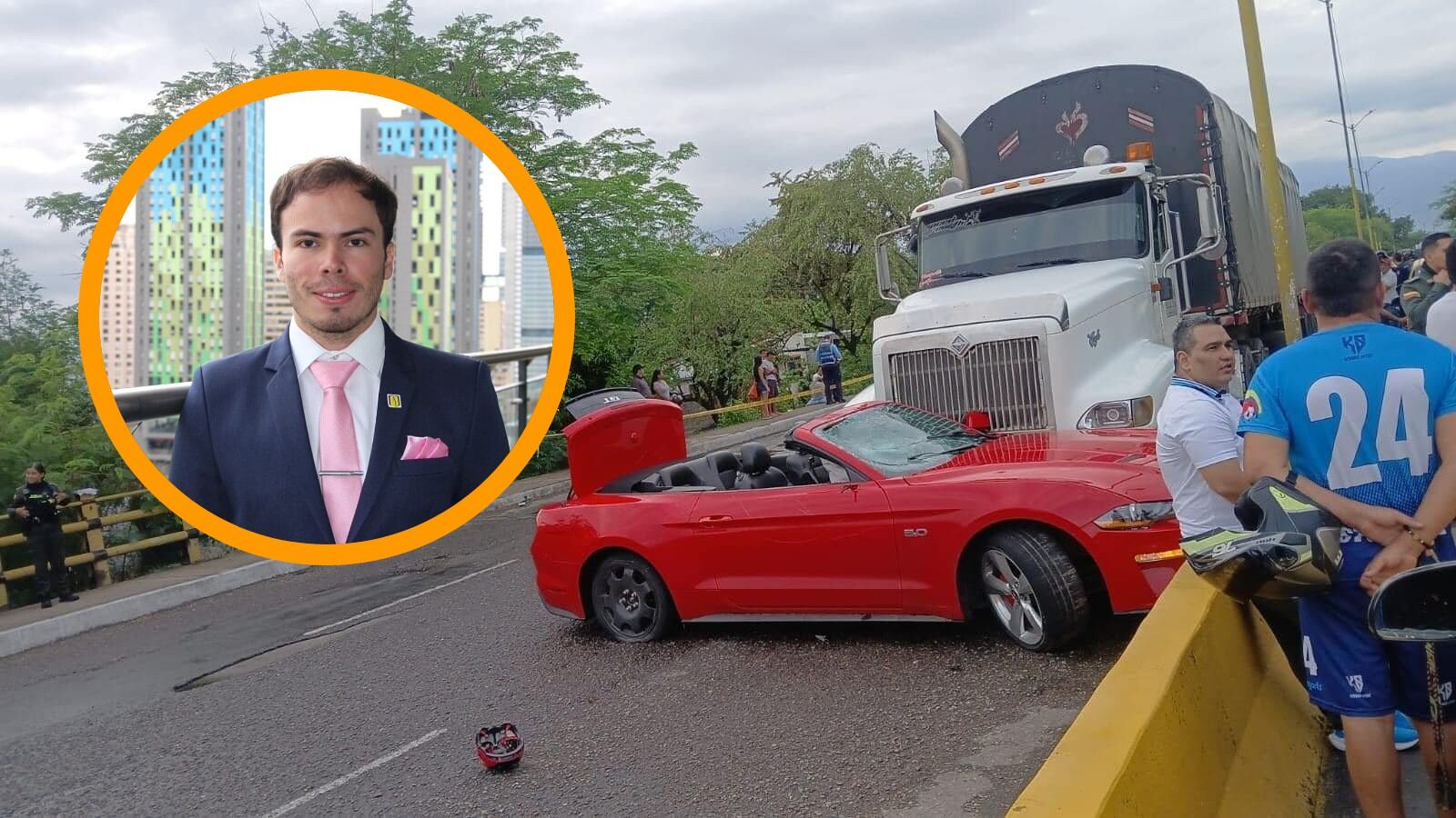 Gobierno nacional denunció que conductor del lujoso carro de alta gama implicado en muerte de ciclista volvió a infringir la ley - crédito @davidrom93/X/redes sociales