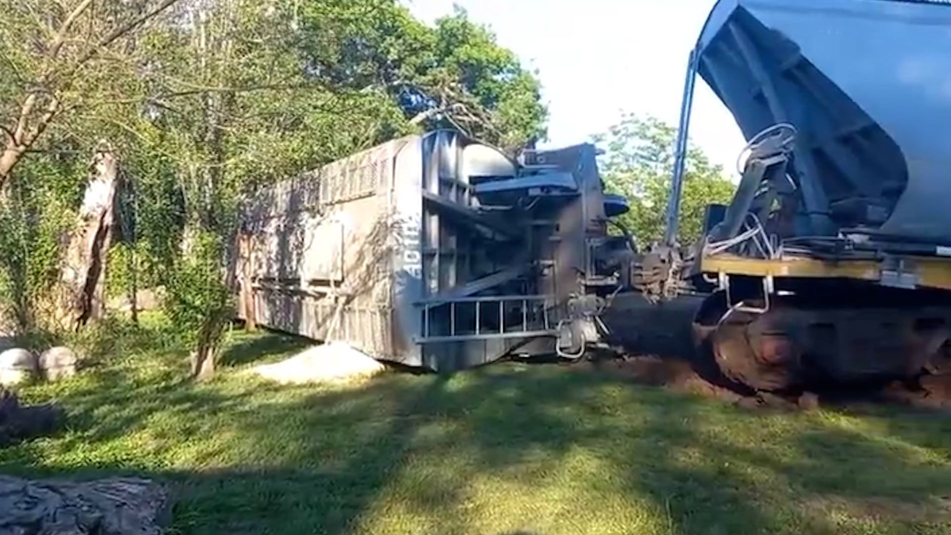 Descarriló un tren de carga en Santa Fe y provocó cortes de tránsito en cuatro calles