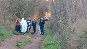 La Policía en el lugar