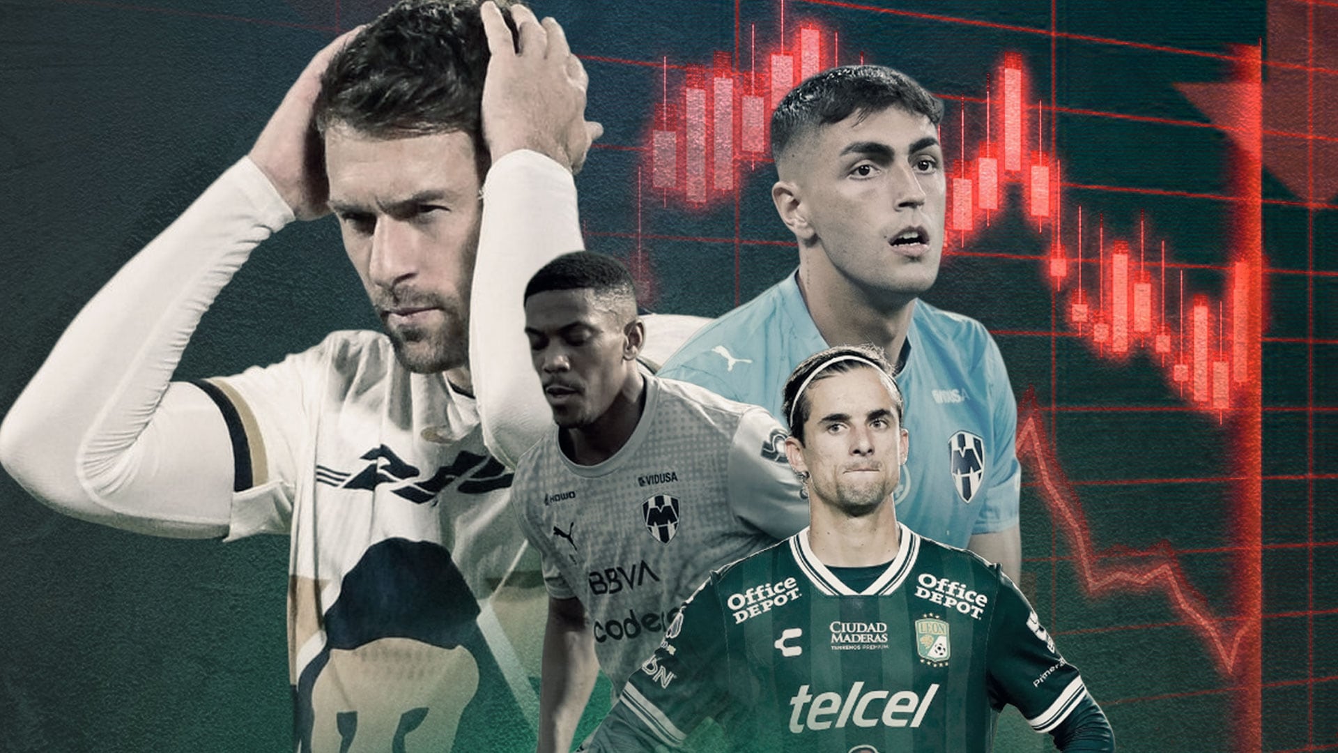 Jugadores que decepcionaron en el Apertura 2025 de la Liga MX