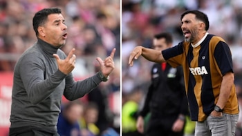 Míchel Sánchez y Eder Sarabia. (Composición Infobae)