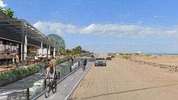 En la línea de costa,