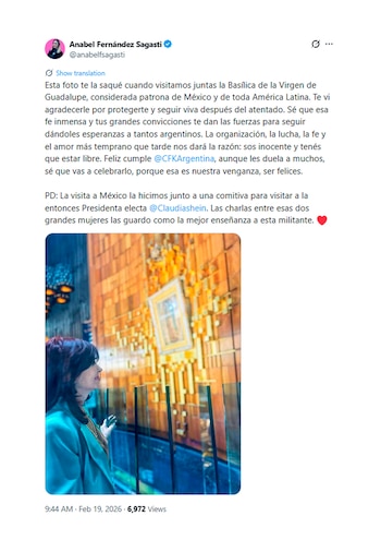 Senadora Anabel Fernández Sagasti