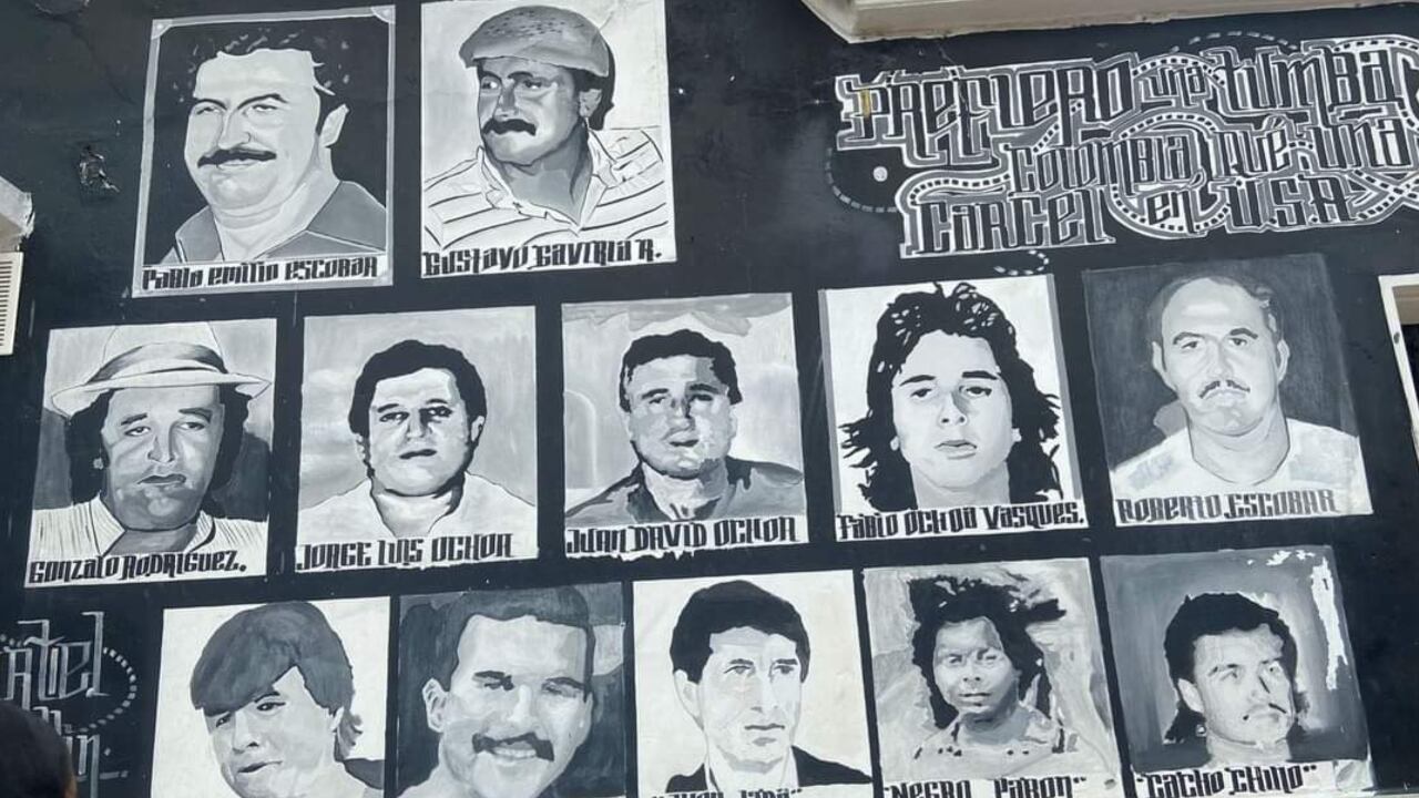 Todos los murales alusivos al capo y el cartel de Medellín fueron borrados - crédito Infobae