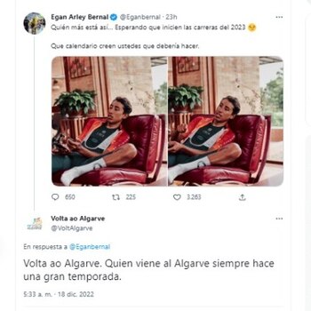 Tuit Vuelta al Algarve y