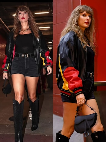 Taylor Swift combinó la chaqueta