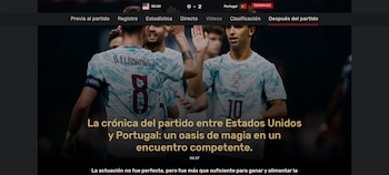 El diario deportivo más destacado de Portugal resaltó el juego de la selección dirigida por el español Roberto Martínez-crédito Récord