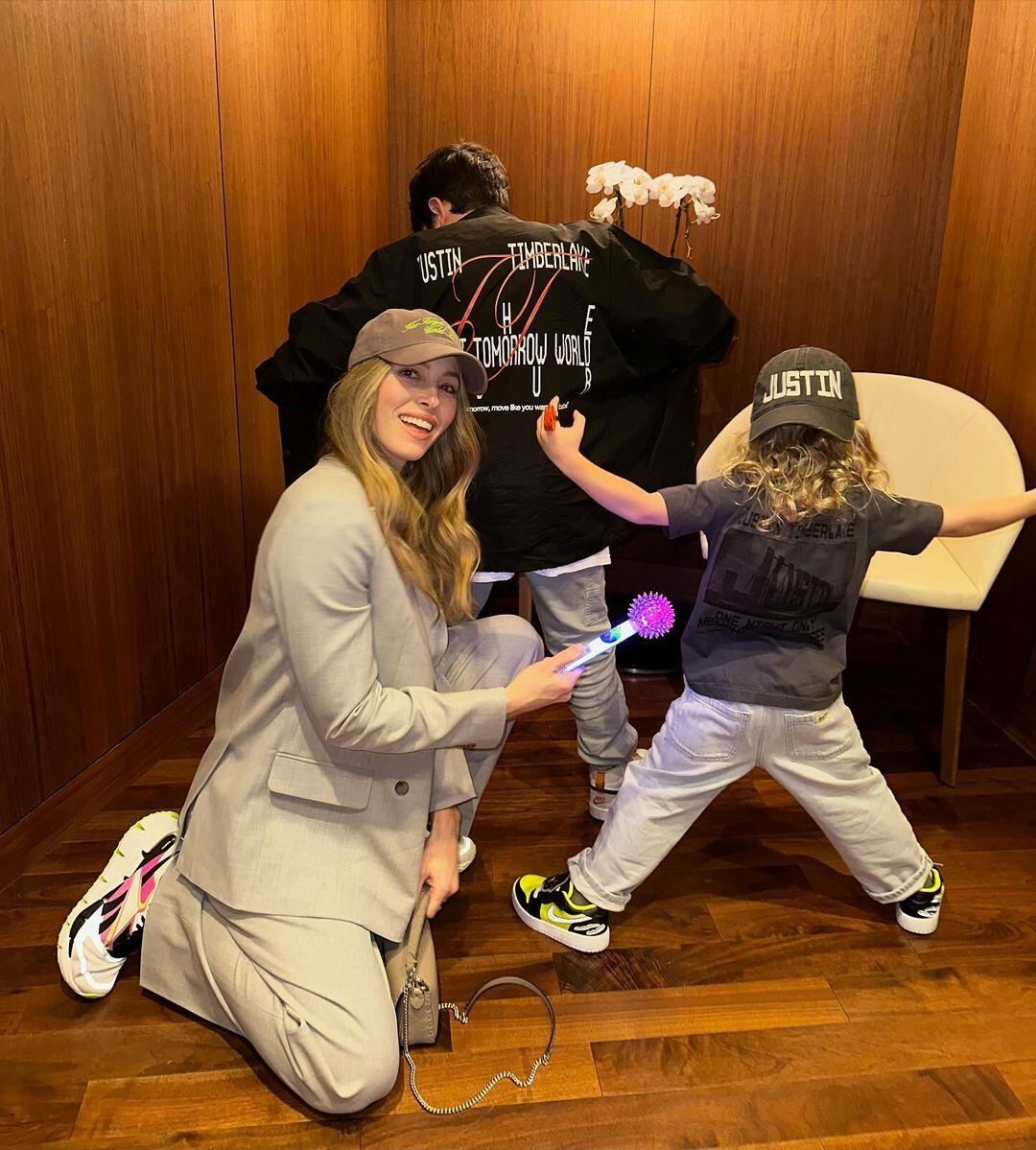 Justin Timberlake deja la responsabilidad de la crianza en Jessica Biel. (Instagram)