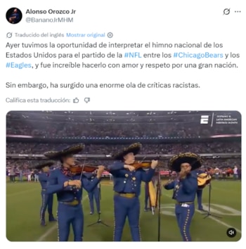 Alonso Orozco Jr manifestó los comentarios negativos tras interpretar el himno de USA