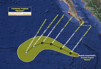 Paso de la tormenta tropical