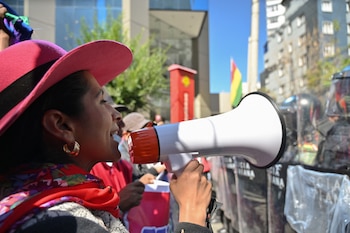Alanoca sostuvo que las protestas recientes respondieron a crisis económicas y sociales generadas por el gobierno (Reuters)